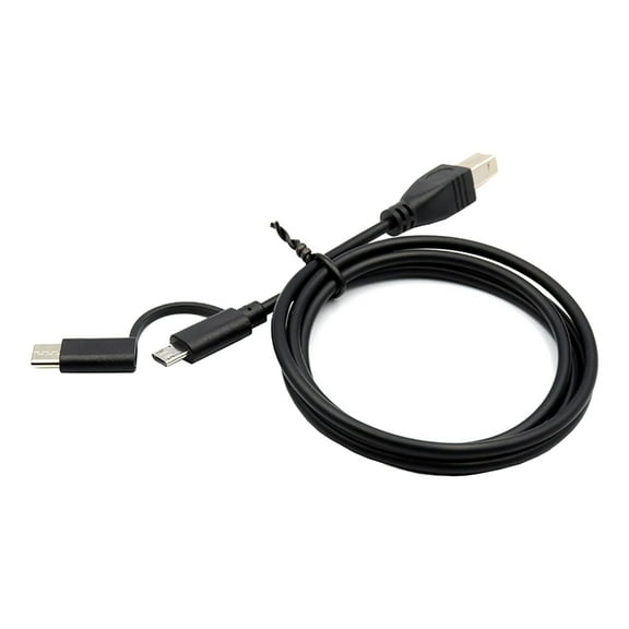 PatungKu Smartphones to Printer OTG Cable Micro USB & Type C to USB-B Cord Date Wire
