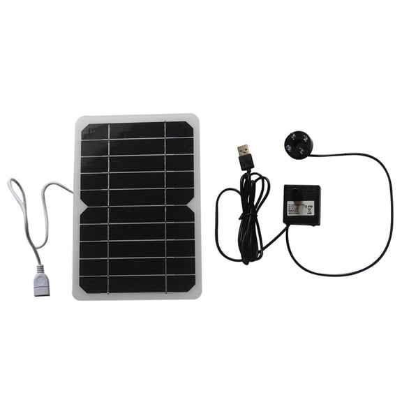 PatungKu Solar Operated Fountains Pump With LED Light 6 Sprays Pattern For Pool Fish Tank Oxygenation