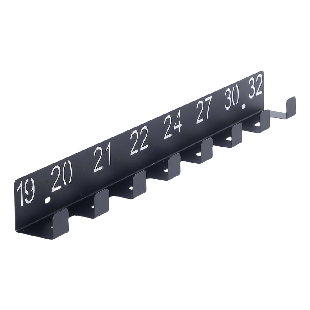 PatungKu Space Saving Black Metal Wrench Rack With Hooks For Home ...