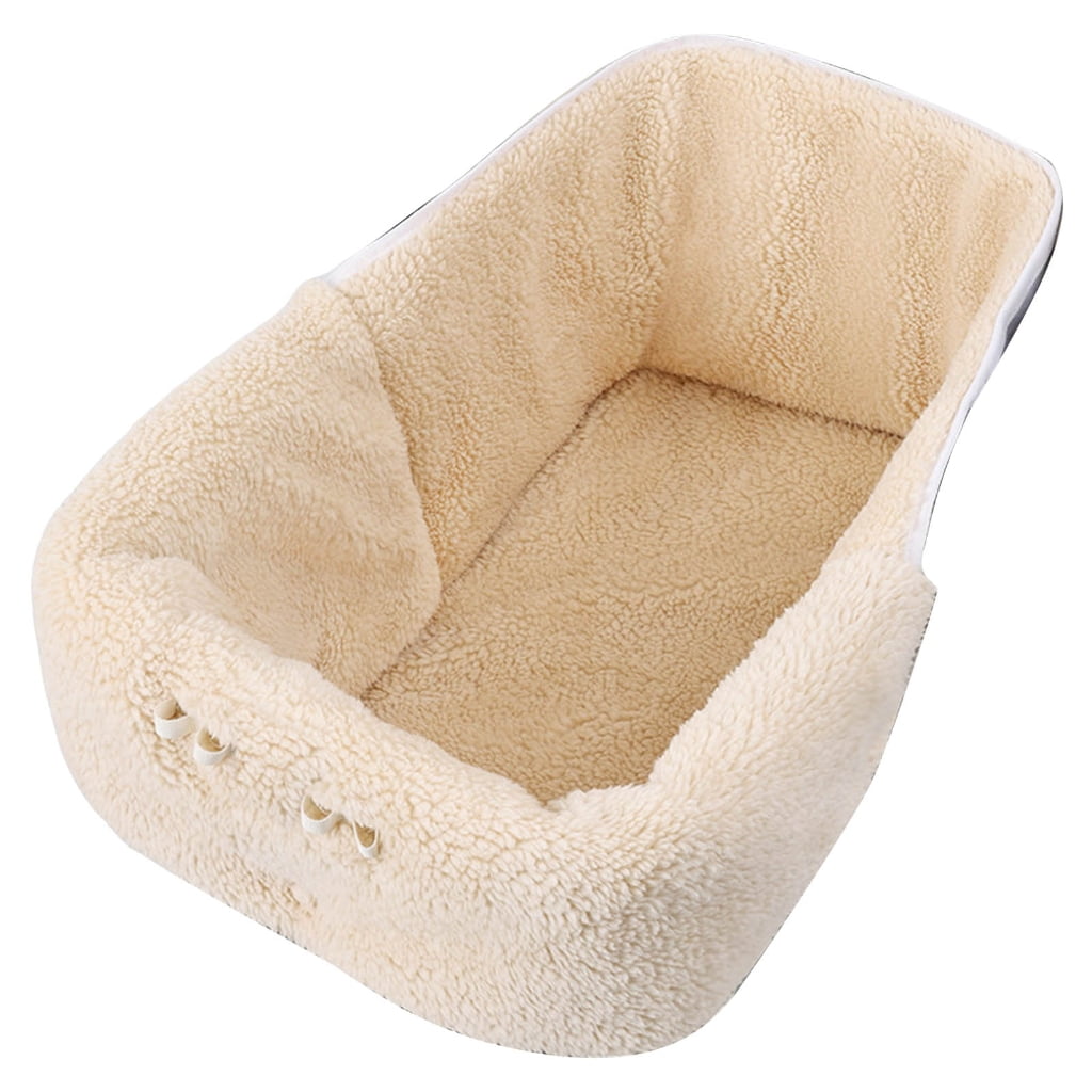 PatungKu Thermal Insulated Pet Strollers Cover Winter Fleece Liner Wind Resistant Polyester Fabric Removable Washable Protector