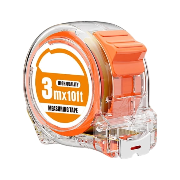PatungKu Transparent Tape Measure With Inch Metric Scale Stainless Steel Construction 300/500/750/1000cm Option