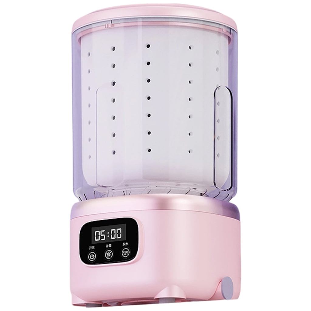 PatungKu Transportable Tiny Washing Machine Turn Dryer 2L ABS+PP Plan Quiet Action Hand Wash Motion Space Saving