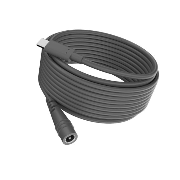 PatungKu USB C Male to Mini DC5.5x2.1mm Female Waterproof Cable Extension Cord 50cm-10m