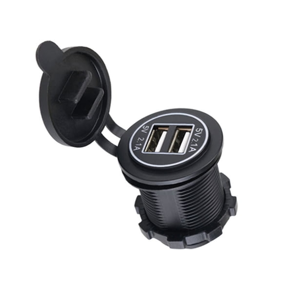 PatungKu USB Charging Socket Outlet Double USB Outlet with Waterproof Caps Power Outlet
