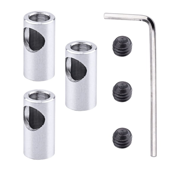 PatungKu Universal 5MM Motor Shaft Adapter Coupler Metal Coupling Sleeve Suitable For Mechanical Equipment Modification & Repairs