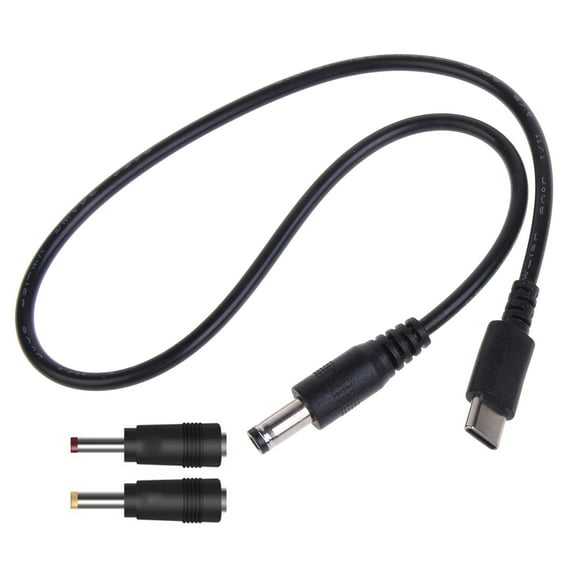 PatungKu UsbC To 5.5x2.1mm Converter USB Power Line 9V 12V 15V 20V PD Trigger Cable