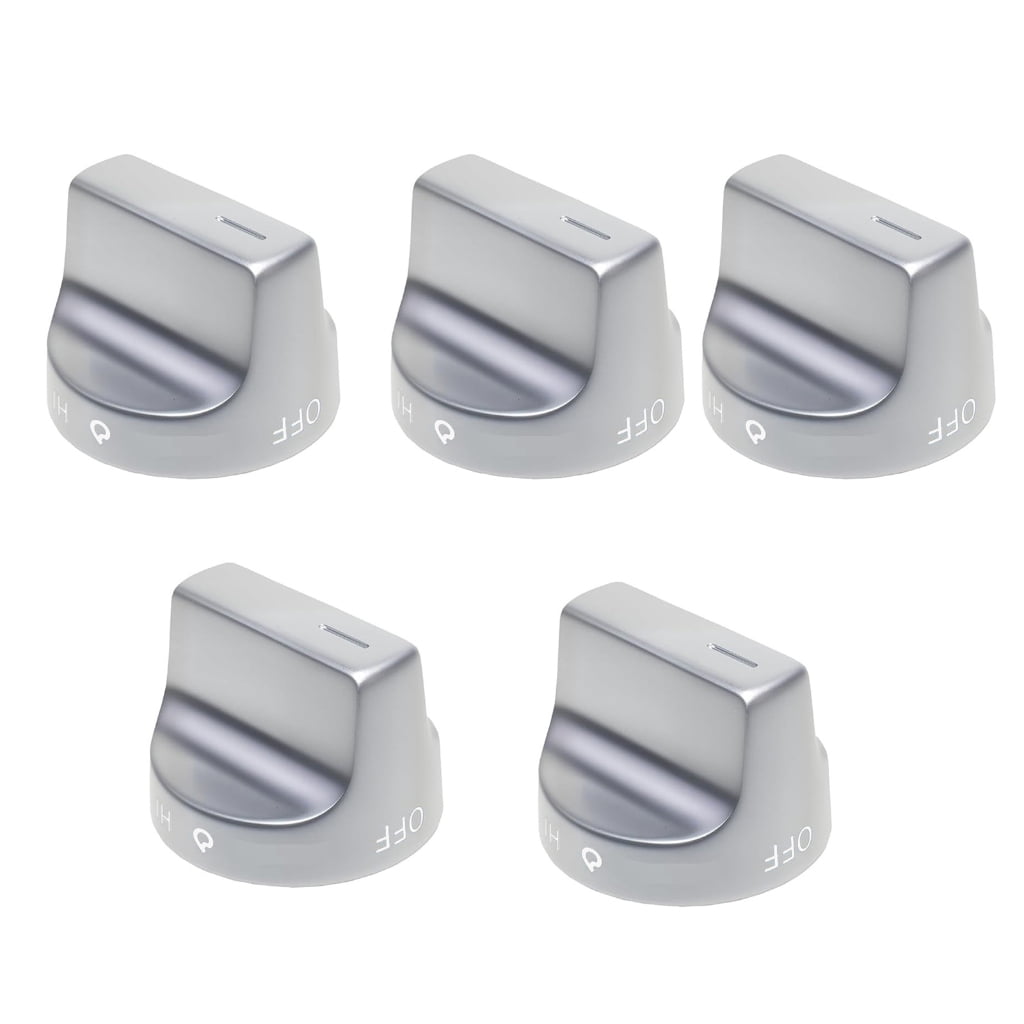 PatungKu Zinc Alloy Gas Stove Handle Replacement Rust Proof Design Precise Flame Adjustment Control Knob Metal Texture for Repair