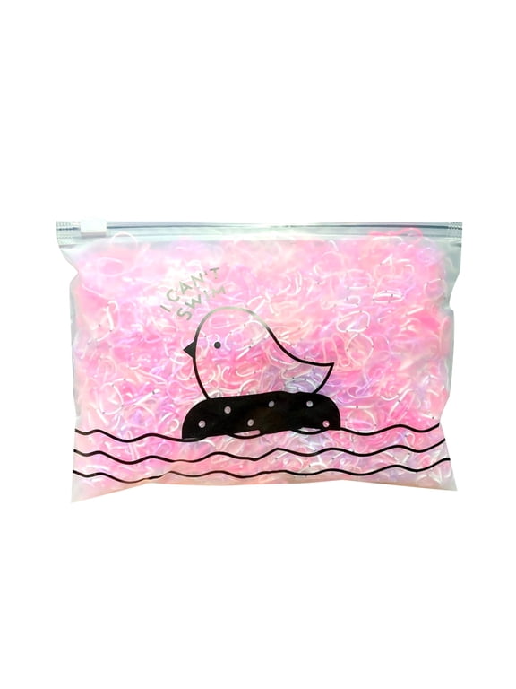 Tnhcen 1000pcs Elastic Hair Band Disposable Rubber Band for Girls Women Kids Adults