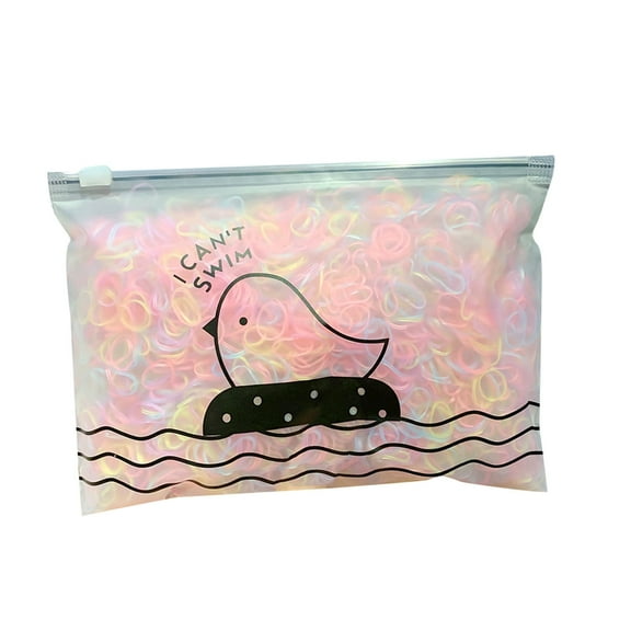 Tnhcen 1000pcs Elastic Hair Band Disposable Rubber Band for Girls Women Kids Adults