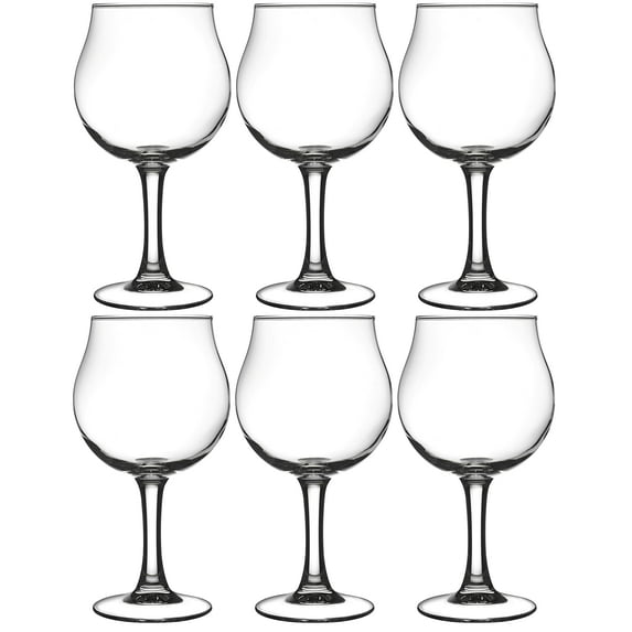 Patzino Premium European Fully Tempered Shock & Chip Resistant Ultra Clear Glass Set (Cocktail 22 oz / 6 Piece Set)
