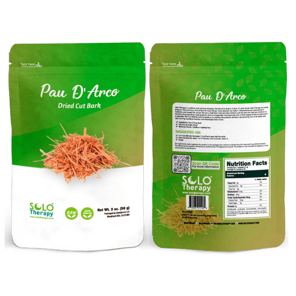 Pau DArco Bark 2 oz C/S Cut & Sifted Tabebuia impetiginosa Dried Herbal Tea Caffeine Free Resealable Pouch