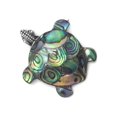thumbnail image 1 of Paua Shell Turtle Sterling Silver Pin or Pendant, 1 of 2
