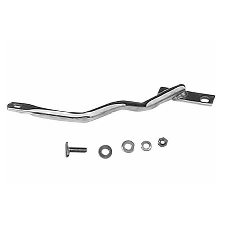 Paughco 718J Rear Pipe Hanger Bracket for Shotgun Style Exhaust - Chrome