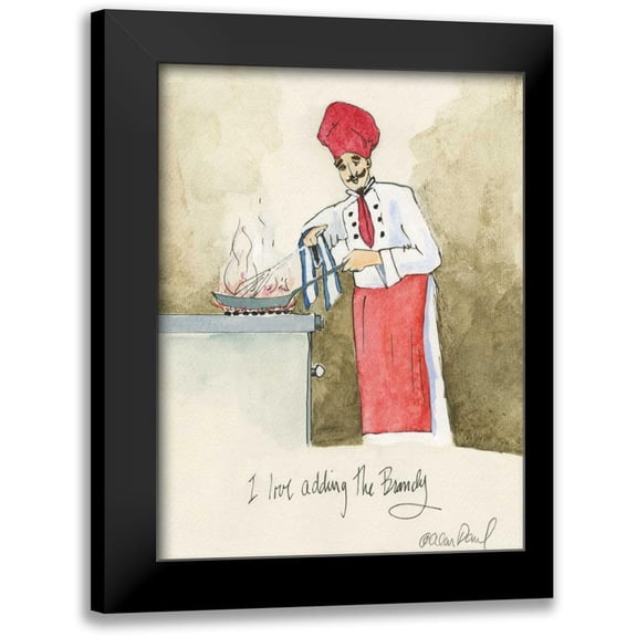 Paul, Alan 19x24 Black Modern Framed Museum Art Print Titled - Add The Brandy