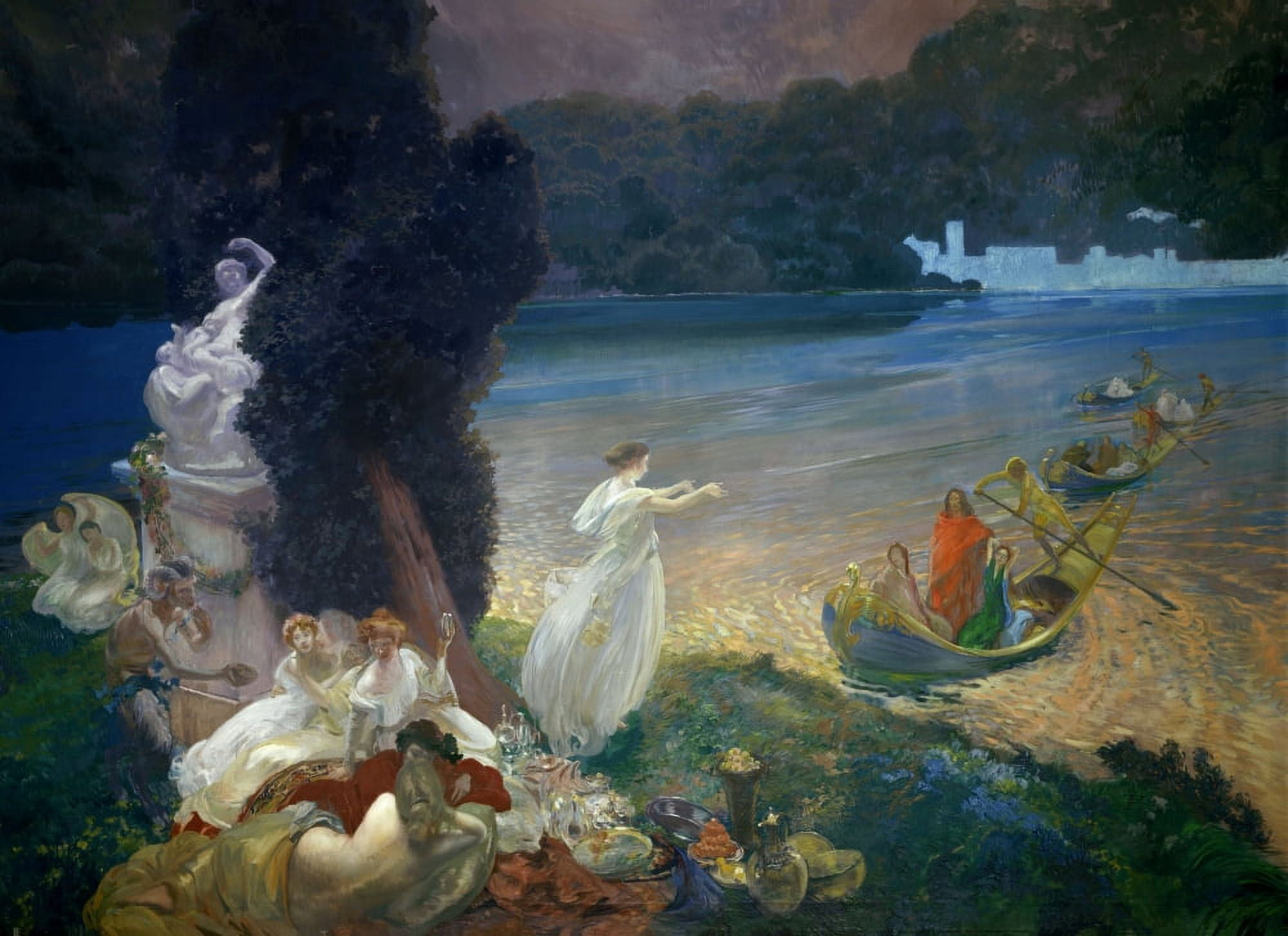 Paul Albert Besnard (1849-1934) French School Canvas Art - (24 x 18)