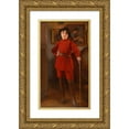 thumbnail image 1 of Paul Alexandre Alfred Leroy 12x18 Gold Ornate Wood Frame and Double Matted Museum Art Print Titled - Alfred Leroy Child (1918), 1 of 4