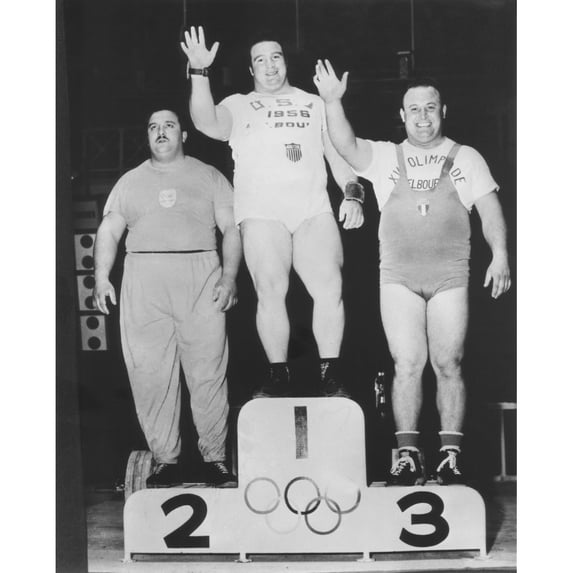 Paul Anderson Won A Olympic Gold Medal In Heavyweight Weightlifting. Melbourne History (18 x 24)