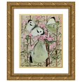 thumbnail image 1 of Paul-Andre Robert 15x18 Gold Ornate Wood Frame and Double Matted Museum Art Print Titled - La Pieride Du Chou (1934), 1 of 4