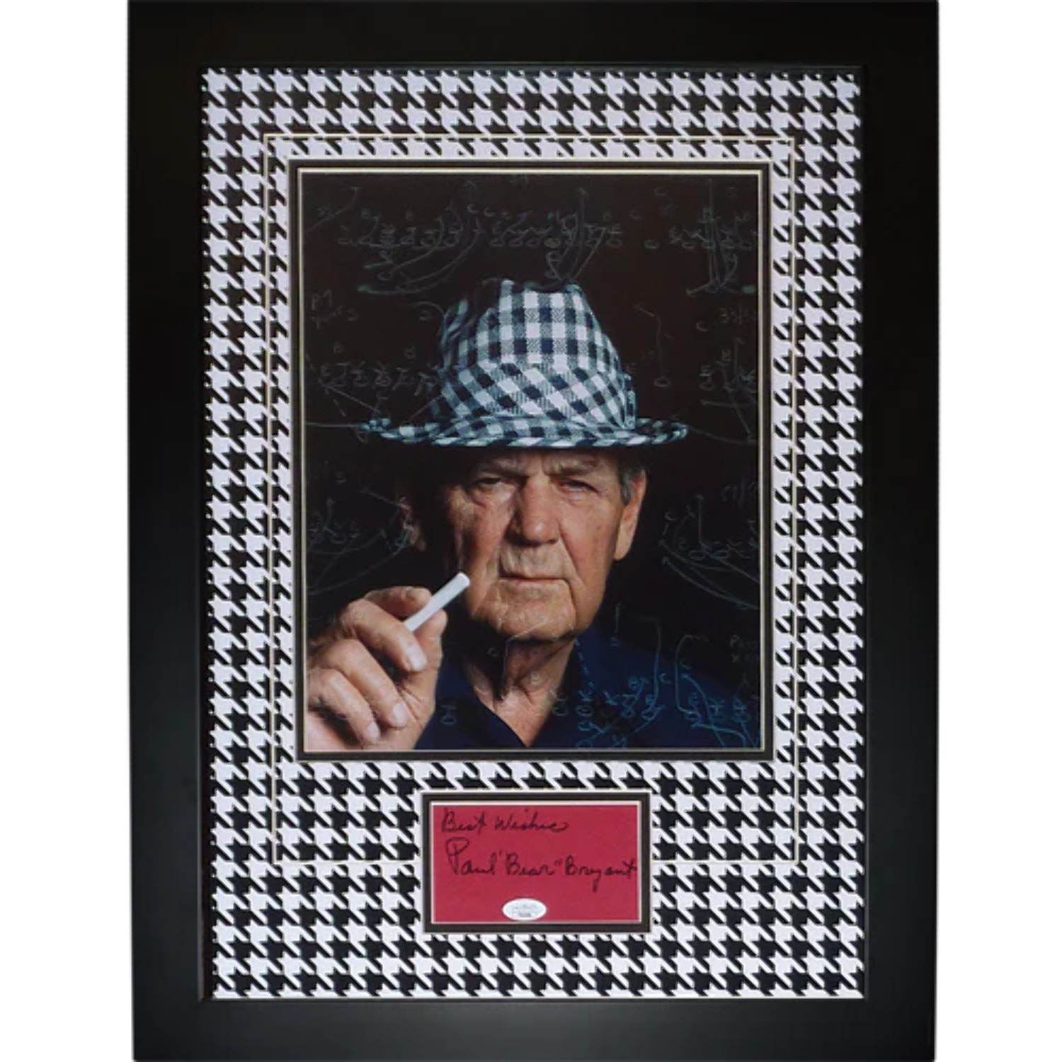 Paul Bear Bryant Autographed Alabama Crimson Tide (Chalk Board) 11x14