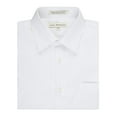 thumbnail image 1 of Paul Bernado Boy's 2203 Slim Fit Short Sleeve Pique Design Dress Shirt - White - 16, 1 of 4
