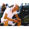 thumbnail image 1 of Paul Bettany Seated in White Polo Shirt Photo Print (24 x 30), 1 of 1