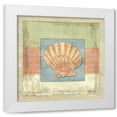 thumbnail image 1 of Paul Brent 12x12 White Modern Wood Framed Wall Art Titled - Montego Scallop, 1 of 5
