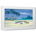 thumbnail image 1 of Paul Brent 18x13 White Modern Wood Framed Wall Art Titled - Archipelago II, 1 of 5