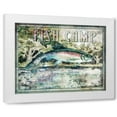 thumbnail image 1 of Paul Brent 18x15 White Modern Wood Framed Wall Art Titled - Fish Camp, 1 of 5