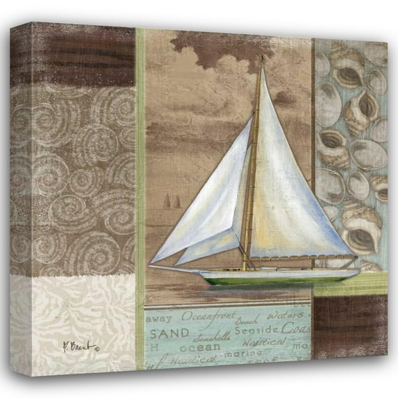 Paul Brent 20x20 Gallery Wrapped Canvas Wall Art Titled - Santa Rosa Boat I