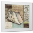 thumbnail image 1 of Paul Brent 20x20 White Modern Wood Framed Wall Art Titled - Santa Rosa Shell I, 1 of 5