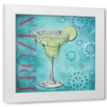 thumbnail image 1 of Paul Brent 26x26 White Modern Wood Framed Wall Art Titled - Calypso Cocktails II, 1 of 5