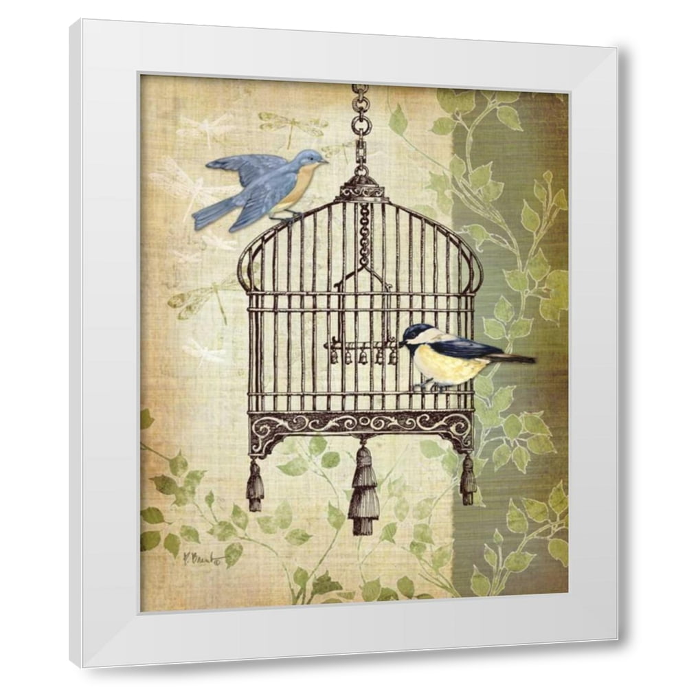 Picture of Paul Brent 26x32 White Modern Wood Framed Wall Art Titled - Botanical ...