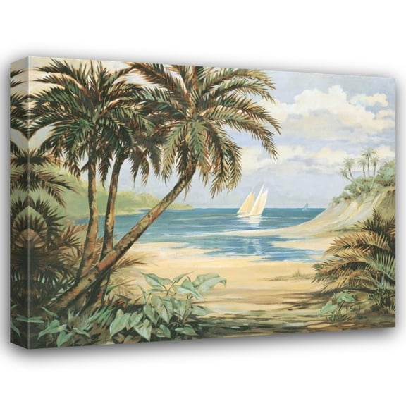 Paul Brent 44x36 Gallery Wrapped Canvas Wall Art Titled - Palm Bay