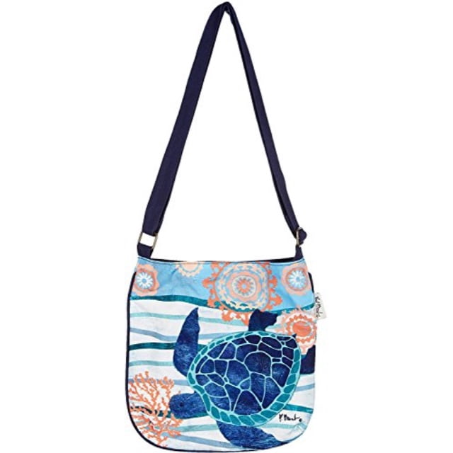 Paul Brent Seaside Turtle Crossbody Handbag Blue