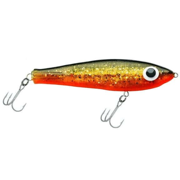Paul Brown Corky Twitch Bait, Black Gold Orange