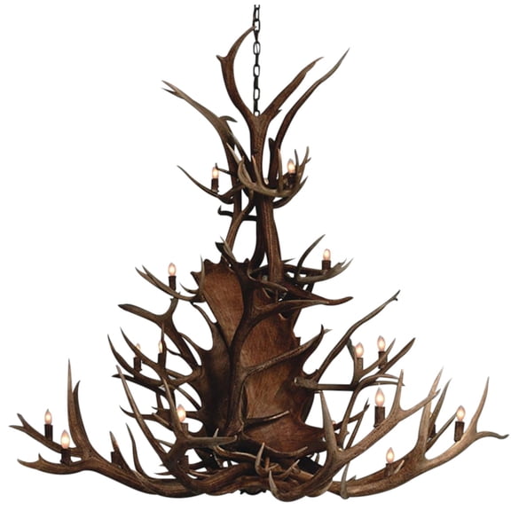 Paul Bunyan King Size Bed-Genuine Antler Frame
