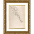 thumbnail image 1 of Paul Cézanne 11x14 Gold Ornate Wood Frame and Double Matted Museum Art Print Titled - Study of a Tree (1887-90), 1 of 4