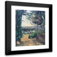 thumbnail image 1 of Paul Cézanne 12x14 Black Modern Framed Museum Art Print Titled - Road Leading to the Lake (1880), 1 of 5
