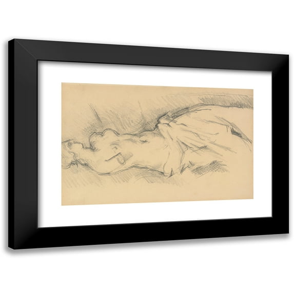 Paul Cézanne 14x11 Black Modern Framed Museum Art Print Titled - Study of ‘Venus De Milo- (1881-1884)