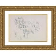 thumbnail image 1 of Paul Cézanne 14x11 Gold Ornate Wood Frame and Double Matted Museum Art Print Titled - View of the Chateau Noir (circa 1887 - 1890), 1 of 4