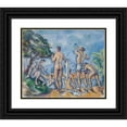thumbnail image 1 of Paul Cézanne 14x12 Black Ornate Wood Framed Double Matted Museum Art Print Titled: Bathers (1890-92), 1 of 5