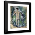 thumbnail image 1 of Paul Cézanne 14x18 Black Modern Framed Museum Art Print Titled - Standing Bather, Seen from the Back (1879), 1 of 5