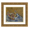 thumbnail image 1 of Paul Cézanne 17x15 Gold Ornate Wood Frame and Double Matted Museum Art Print Titled - The Plate of Apples (C. 1877), 1 of 4