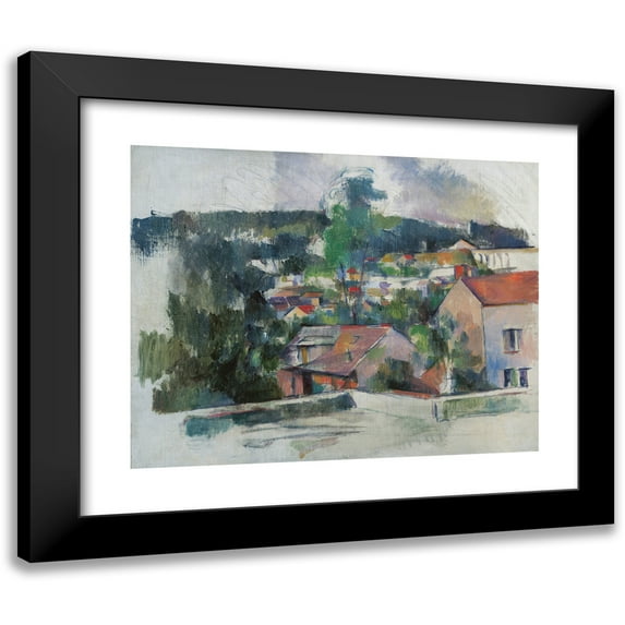 Paul Cézanne 18x15 Black Modern Framed Museum Art Print Titled - Landscape
