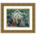 thumbnail image 1 of Paul Cézanne 18x15 Gold Ornate Wood Frame and Double Matted Museum Art Print Titled - The Eternal Feminine (1877), 1 of 4