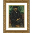 thumbnail image 1 of Paul Cézanne 18x24 Gold Ornate Framed and Double Matted Museum Art Print Titled - The Gardener Vallier (1906), 1 of 4