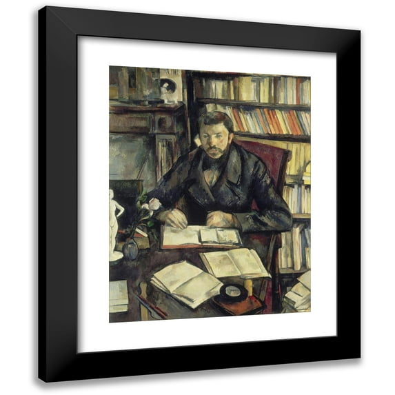 Paul Cézanne 19x24 Black Modern Framed Museum Art Print Titled - Gustave Geffroy (1895 - 1896)
