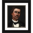 thumbnail image 1 of Paul Cézanne 20x24 Black Ornate Framed Double Matted Museum Art Print Titled: Head of a Man (1865), 1 of 5