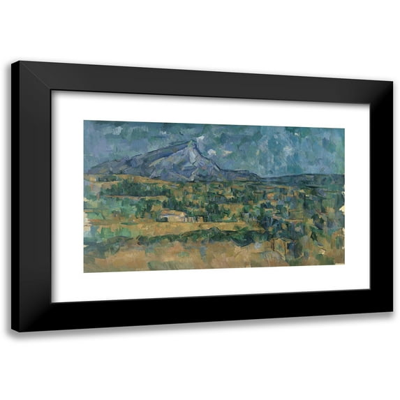 Paul Cézanne 24x16 Black Modern Framed Museum Art Print Titled - Mont Sainte-Victoire (ca. 1902-6)