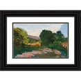thumbnail image 1 of Paul Cézanne 24x16 Black Ornate Framed Double Matted Museum Art Print Titled: Midi Landscape (circa 1865), 1 of 5